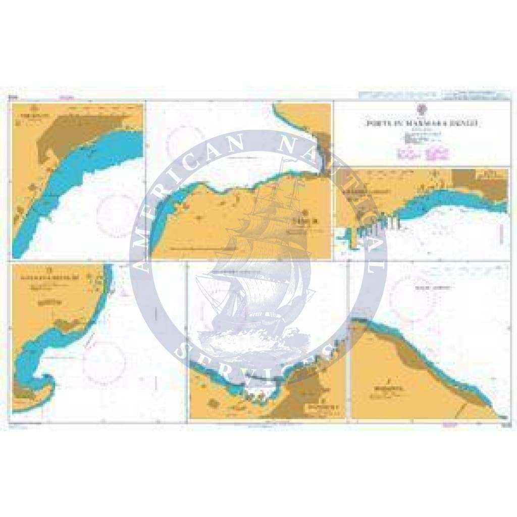 British Admiralty Nautical Chart 1006: Ports in Marmara Denizi