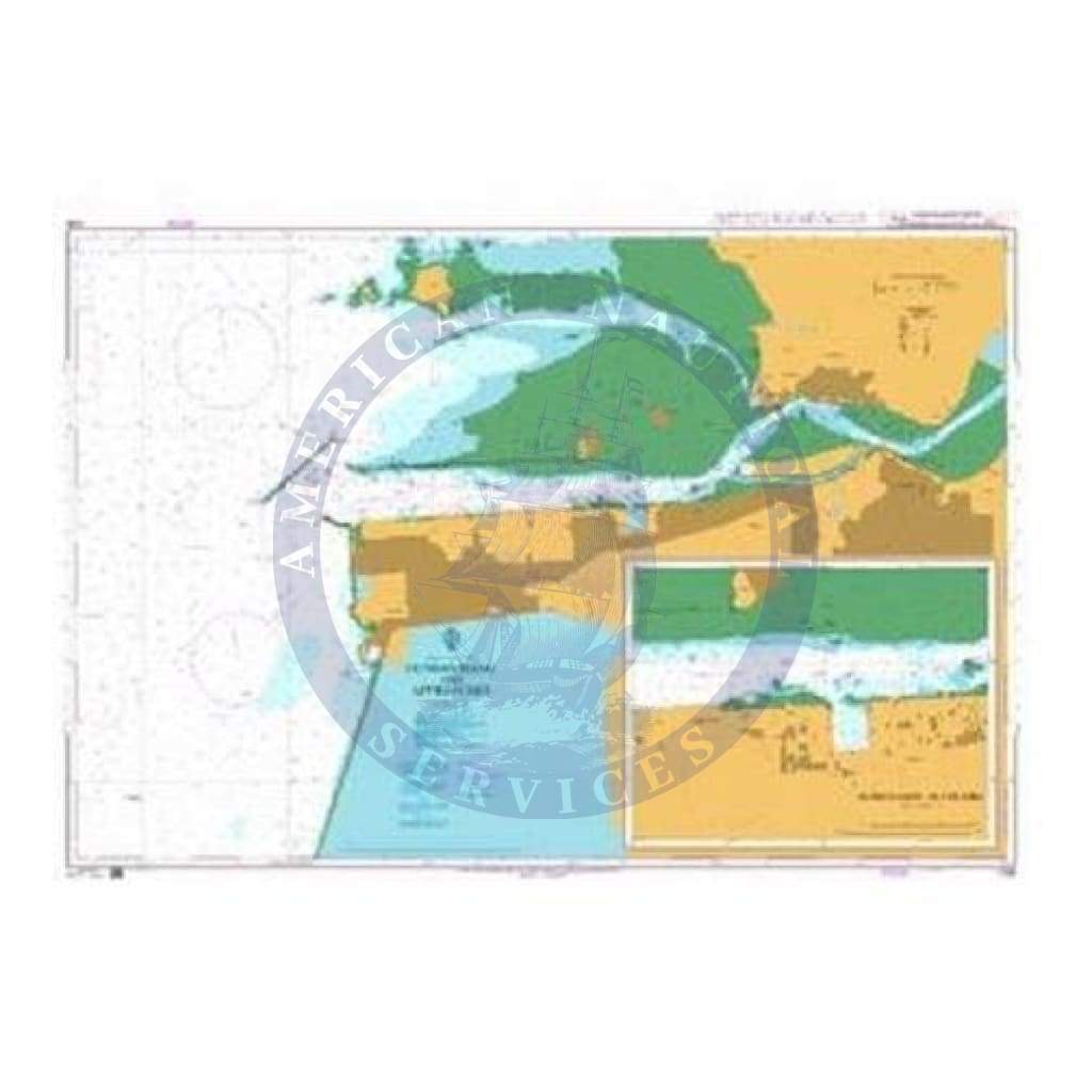 British Admiralty Nautical Chart 1008: Korea - West Coast, Gunsan Hang and Approaches