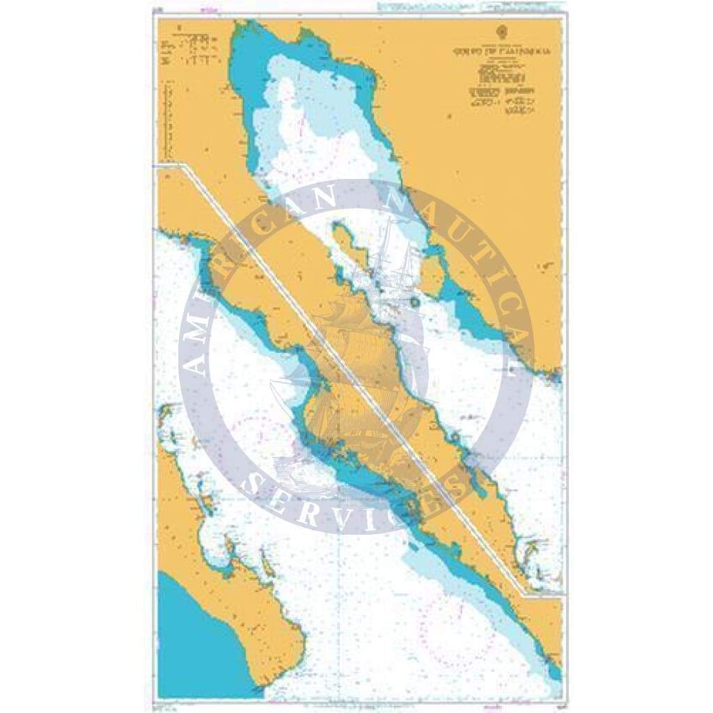 British Admiralty Nautical Chart 1017: Golfo de California