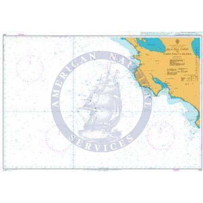 British Admiralty Nautical Chart 1021: Isla Del Cano to Cabo Santa Elena