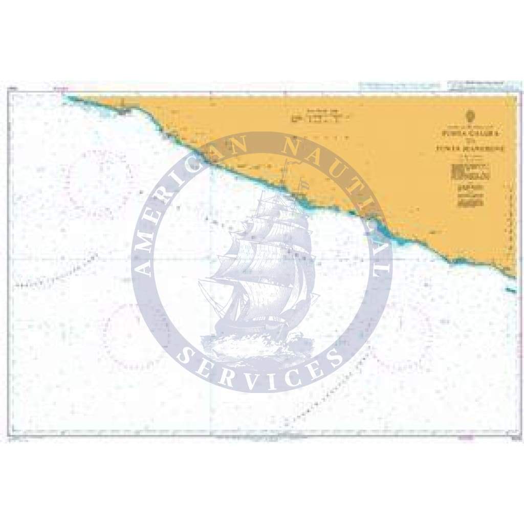 British Admiralty Nautical Chart 1024: Punta Galera to Punta Mangrove