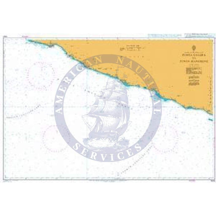 British Admiralty Nautical Chart 1024: Punta Galera to Punta Mangrove