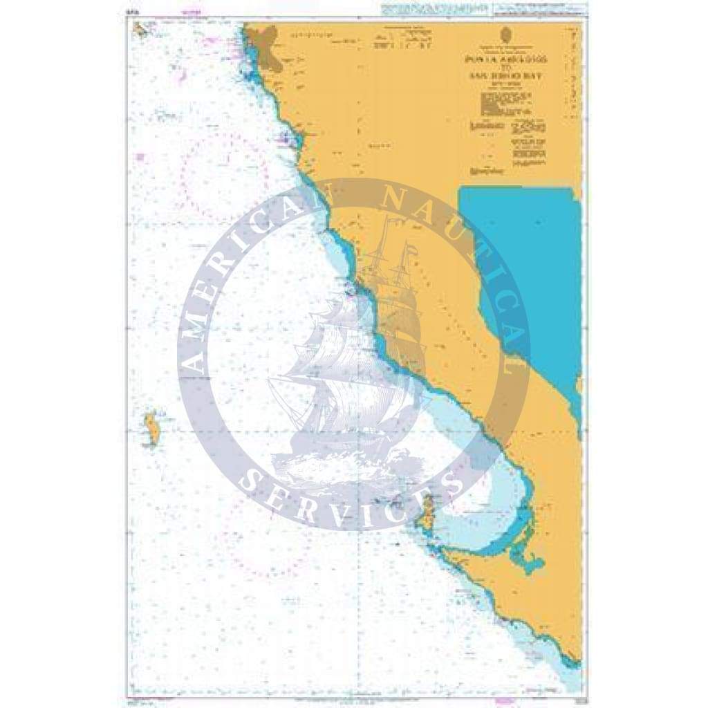 British Admiralty Nautical Chart 1029: Punta Abreojos to San Diego Bay