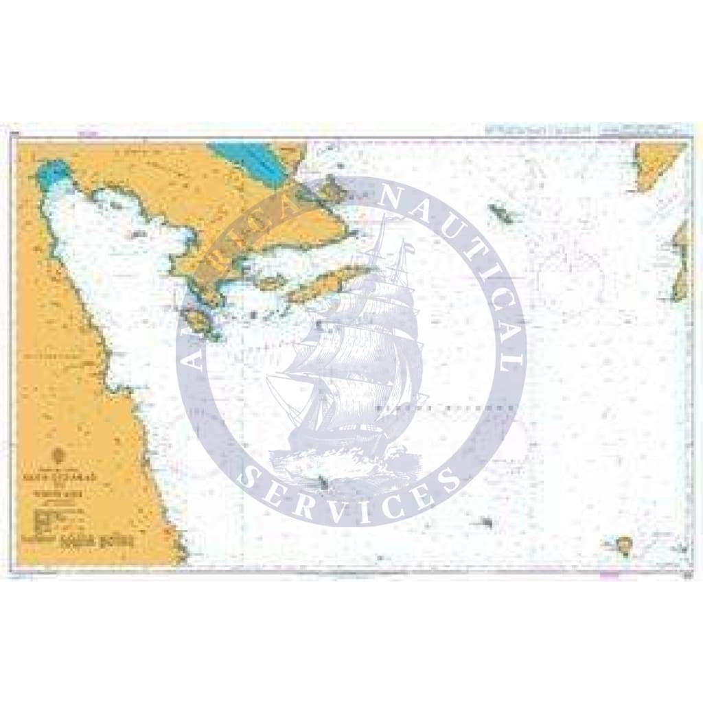 British Admiralty Nautical Chart 1031: Aegean Sea – Greece, Ákra Gérakas to Nísos Kéa