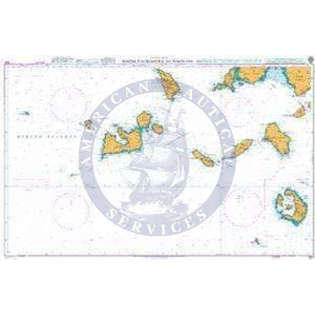 British Admiralty Nautical Chart 1037: Aegean Sea – Greece, Nisída Falkonéra to Nísos Íos