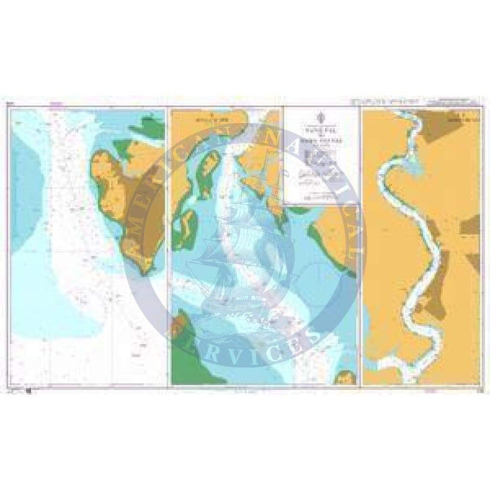 British Admiralty Nautical Chart 1059: Vung Tau to Song Thi Vai