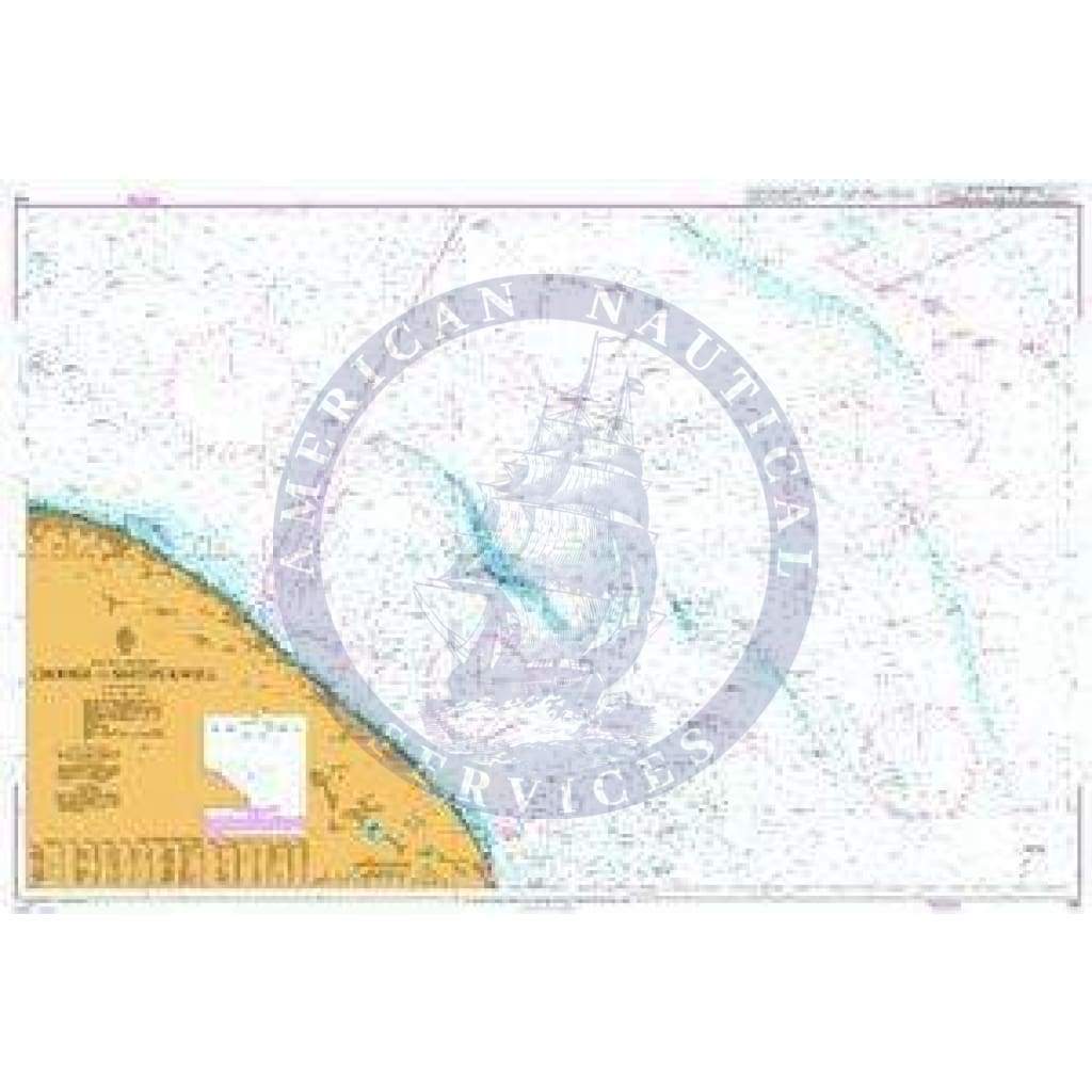 British Admiralty Nautical Chart 106: England - East Coast, Cromer to Smiths Knoll