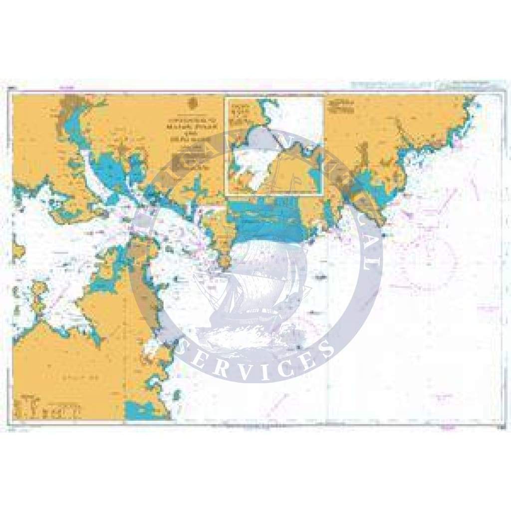 British Admiralty Nautical Chart 1065: Approaches to Masan, Pusan and Okpo Hang