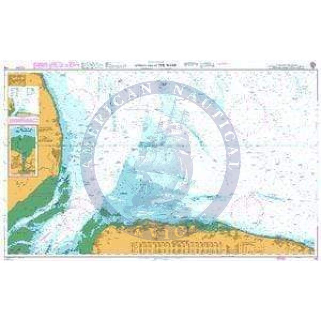 British Admiralty Nautical Chart 108: England - East Coast, Approaches to The Wash. Wells-Next-The-Sea