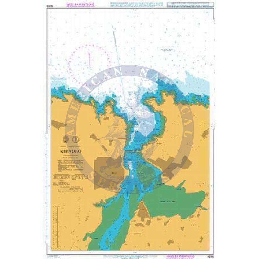 British Admiralty Nautical Chart 1096: Ribadeo