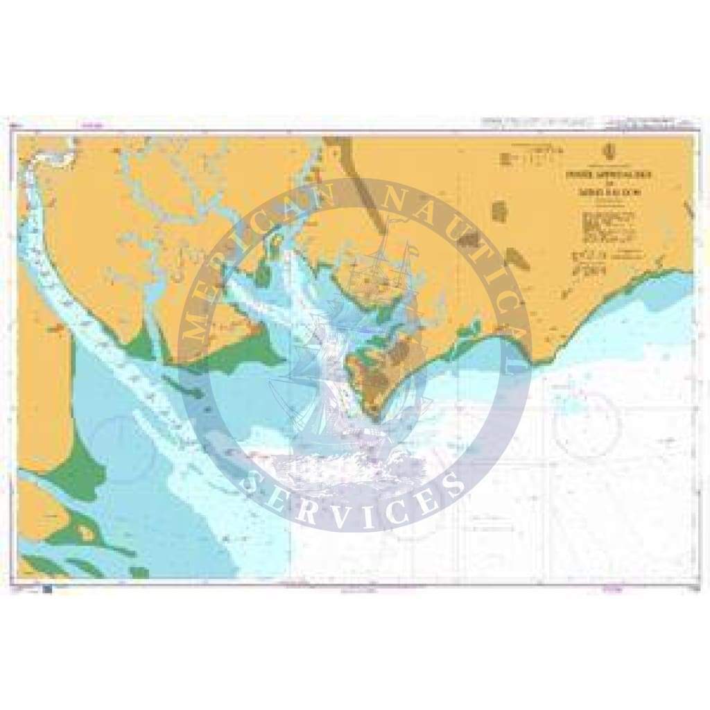 British Admiralty Nautical Chart 1100: Vietnam - South Coast, Inner Approaches To Song Sai Gon