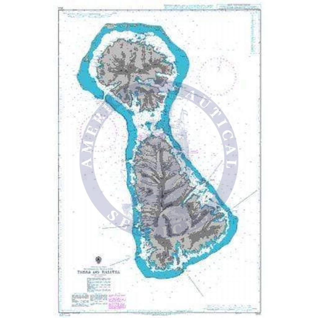 British Admiralty Nautical Chart 1103: Tahaa and Raiatea