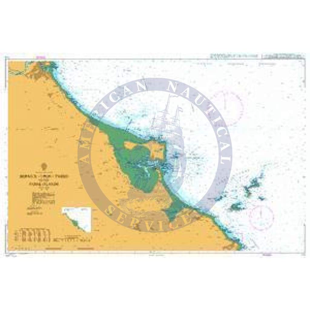 British Admiralty Nautical Chart 111: Berwick-upon-Tweed to the Farne Islands