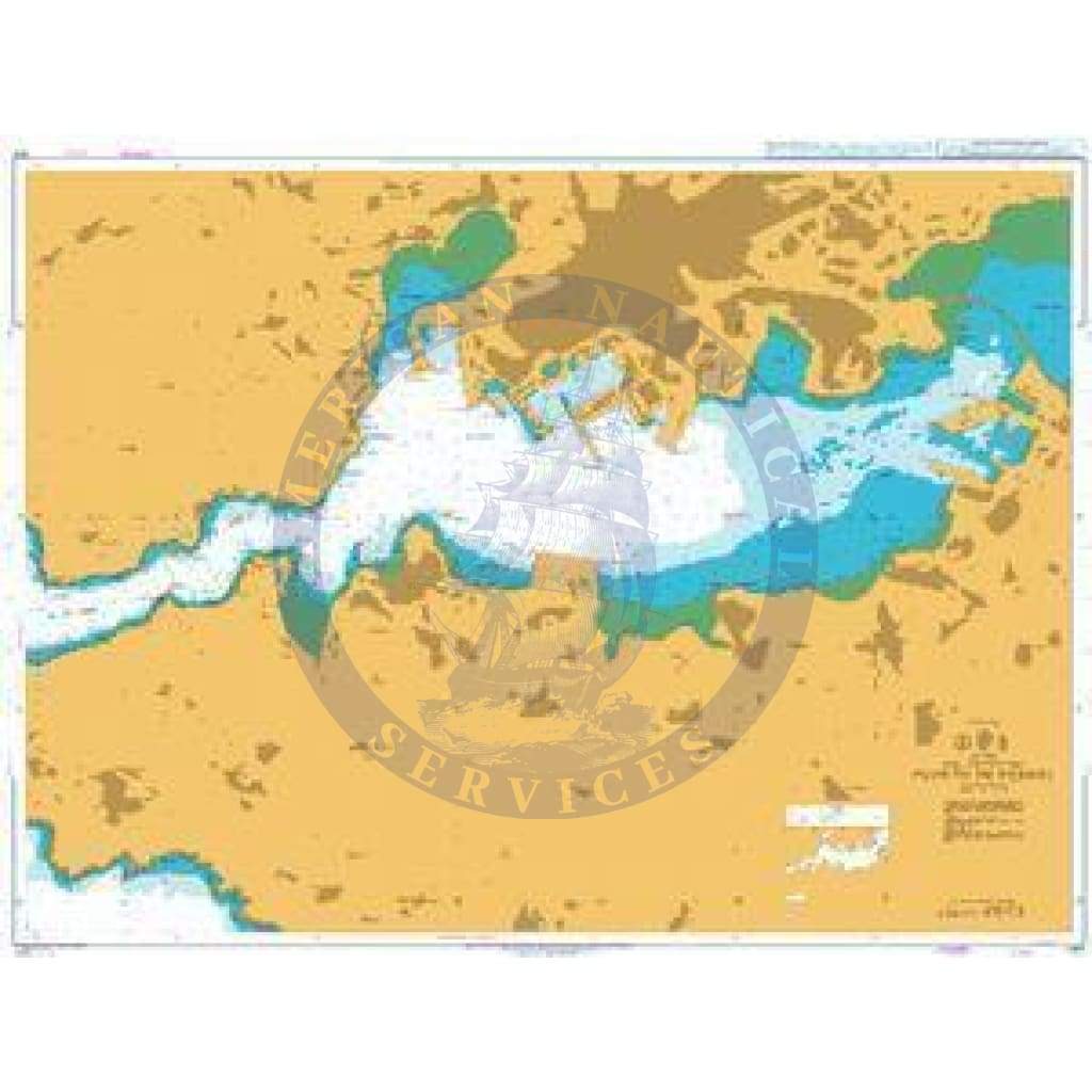 British Admiralty Nautical Chart 1117: Puerto de Ferrol