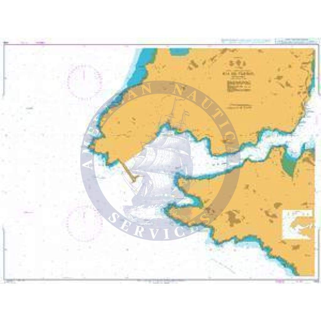 British Admiralty Nautical Chart 1118: Ria De Ferrol
