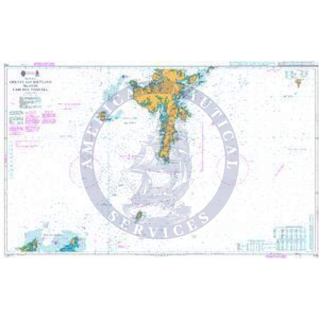 British Admiralty Nautical Chart 1119: British Isles, Orkney and Shetland Islands, Fair Isle Channel