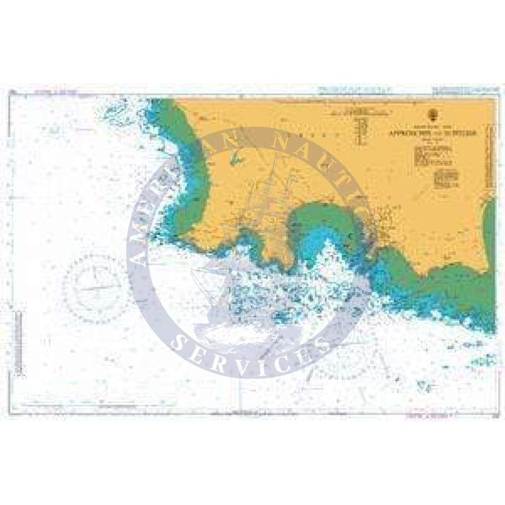 British Admiralty Nautical Chart 1137: Channel Islands, Approaches to St Helier