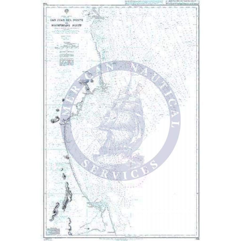 British Admiralty Nautical Chart 1139: San Juan Del Norte (Greytown) to Bluefields Bluff