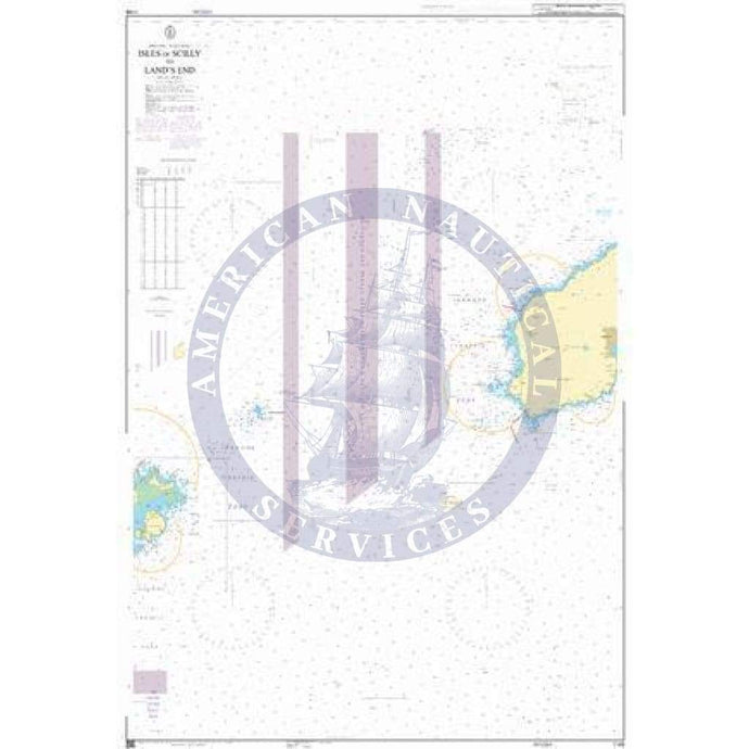 British Admiralty Nautical Chart 1148: England - West Coast, Isles of Scilly to Land's End