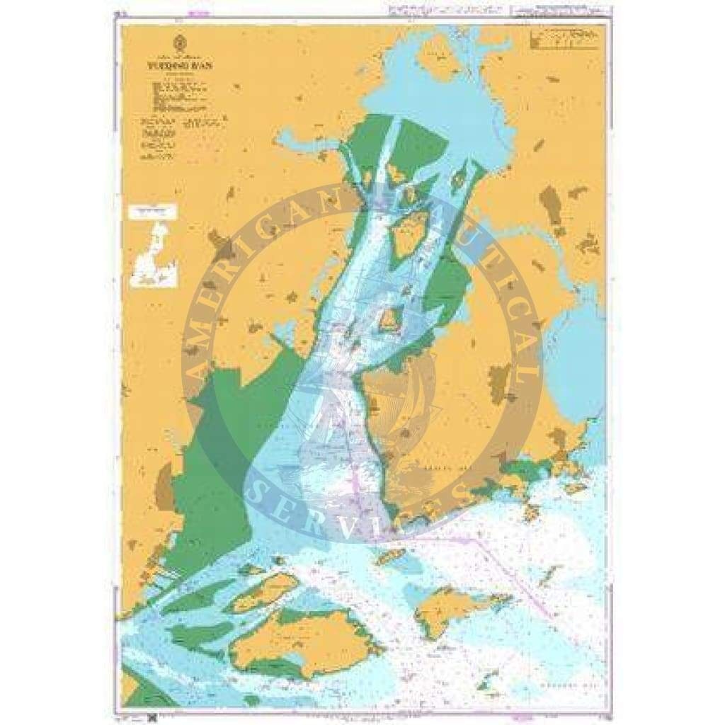 British Admiralty Nautical Chart 1155: China – East China Sea, Yueqing Wan