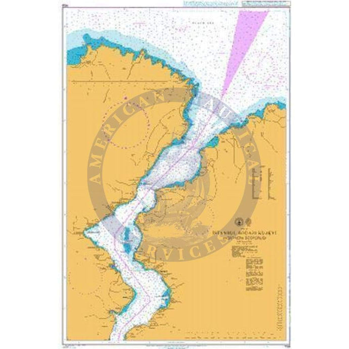 British Admiralty Nautical Chart 1158: Turkey, Istanbul Bogazi Kuzeyi (Northern Bosporus)