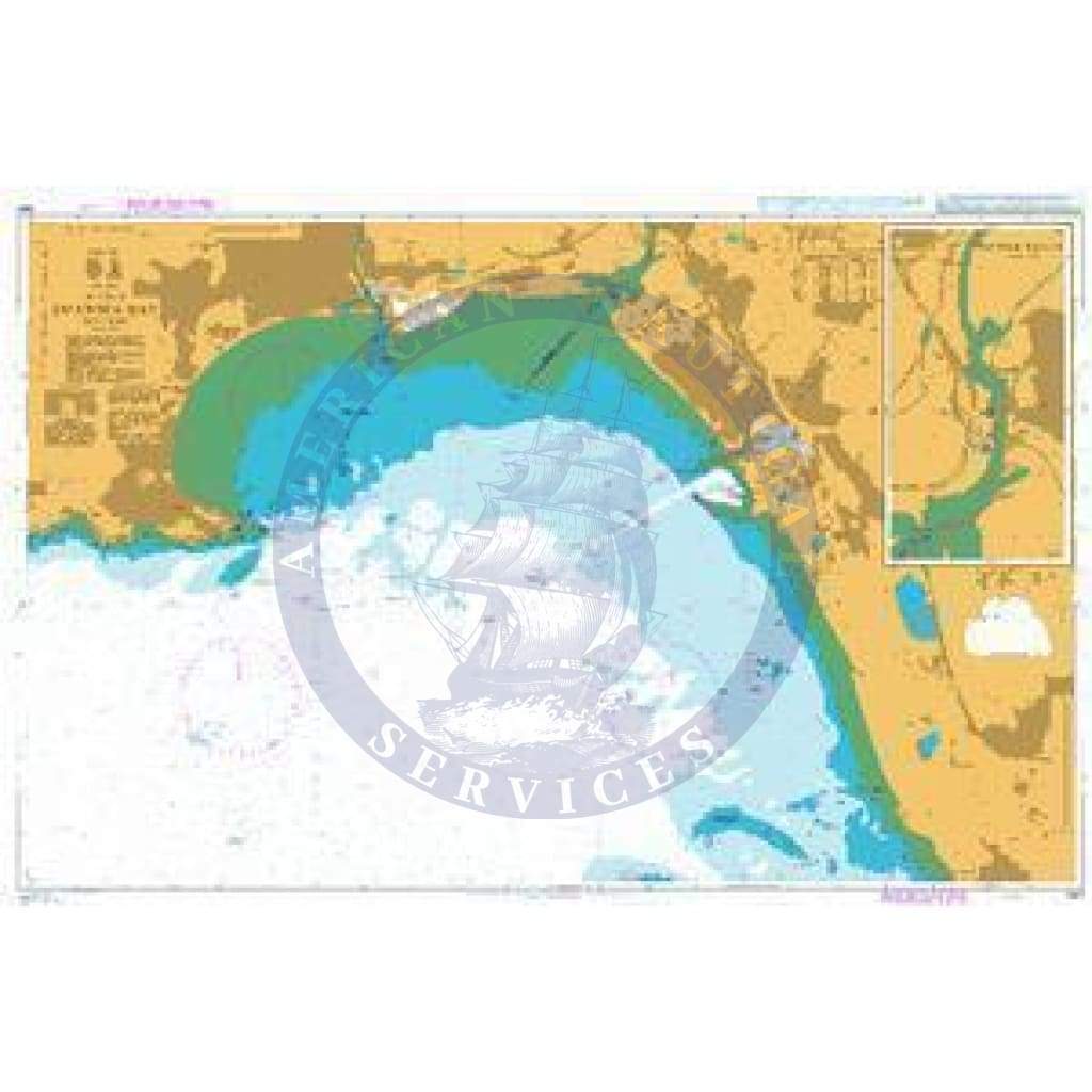 British Admiralty Nautical Chart 1161: Swansea Bay