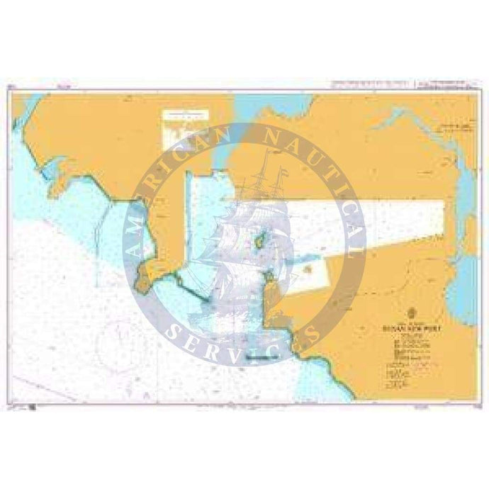 British Admiralty Nautical Chart 1163: Korea - South Coast, Busan New Port