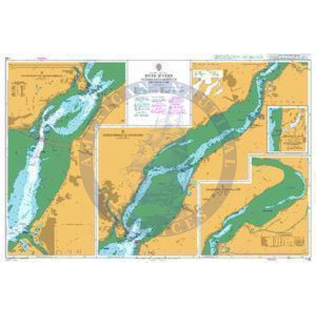 British Admiralty Nautical Chart 1166: England – West Coast, River Severn, Avonmouth to Sharpness and Hock Cliff