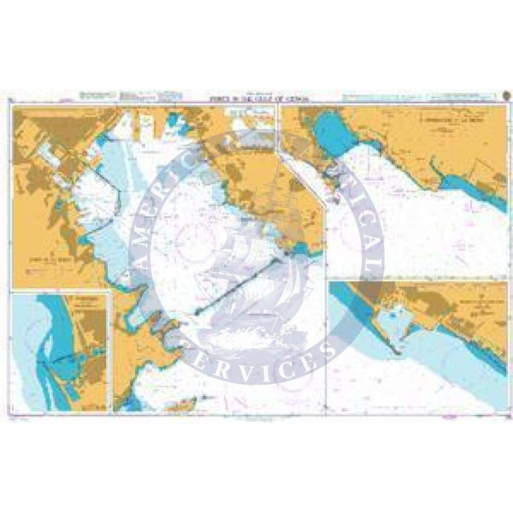 British Admiralty Nautical Chart 118: Italy – West Coast, Ports in the Gulf of Genoa