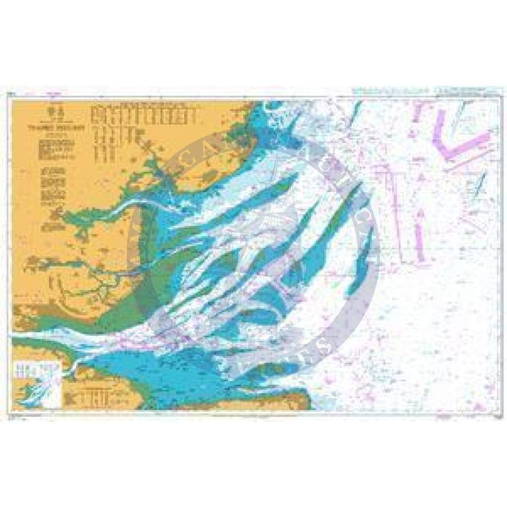 British Admiralty Nautical Chart 1183: England – East Coast, Thames Estuary