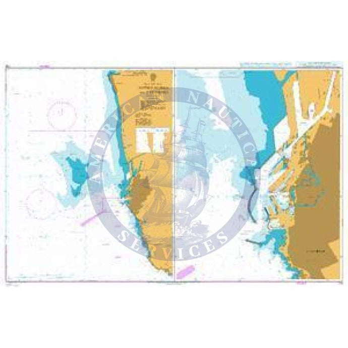 British Admiralty Nautical Chart 119: Italy - West Coast, Approaches to Livorno. Livorno