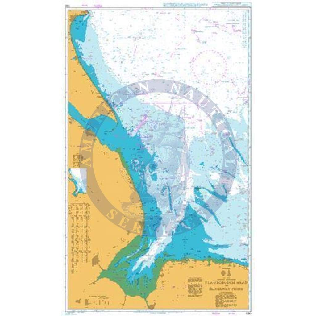 British Admiralty Nautical Chart 1190: England - East Coast, Flamborough Head to Blakeney Point