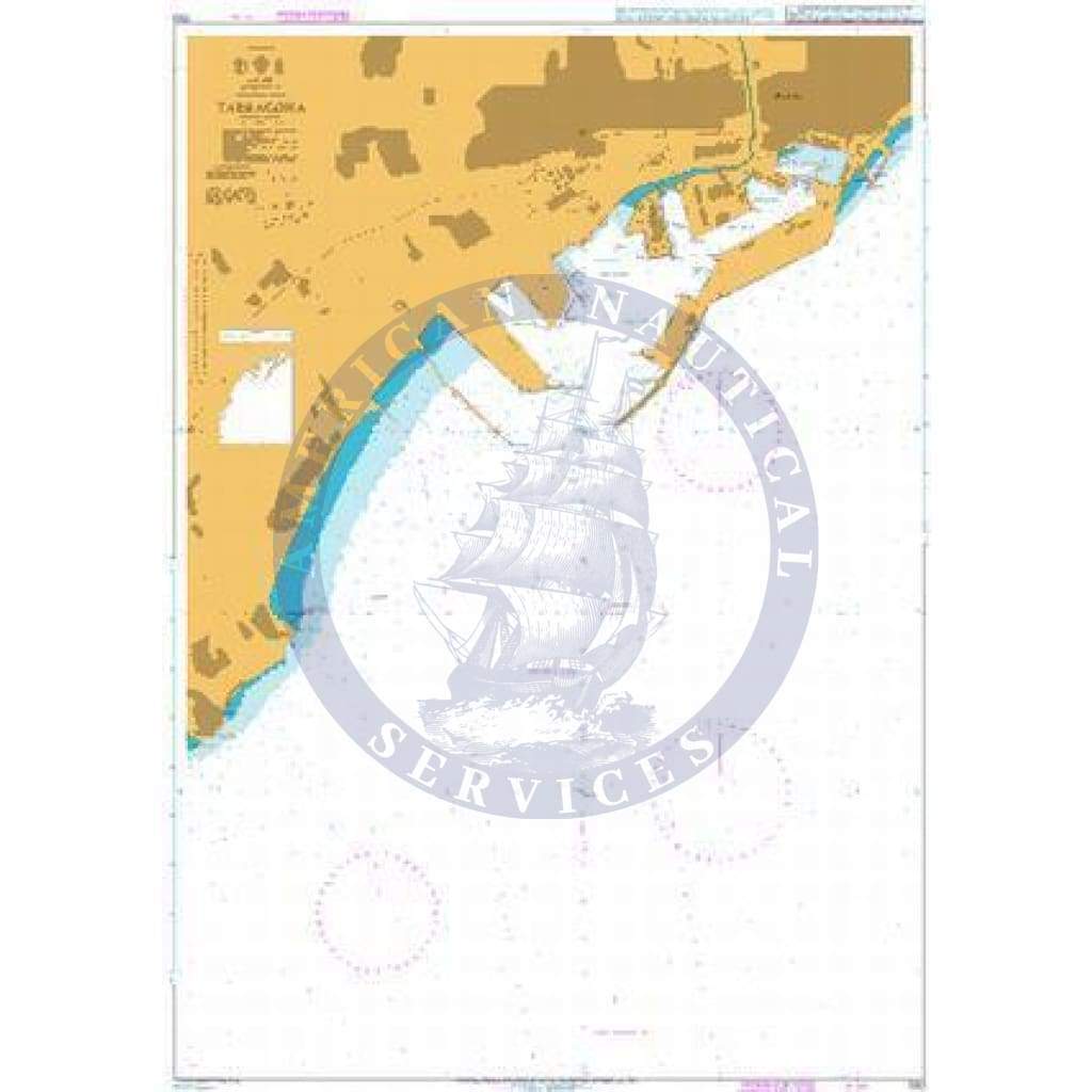 British Admiralty Nautical Chart 1193: Mediterranean Sea, Spain - East Coast, Tarragona