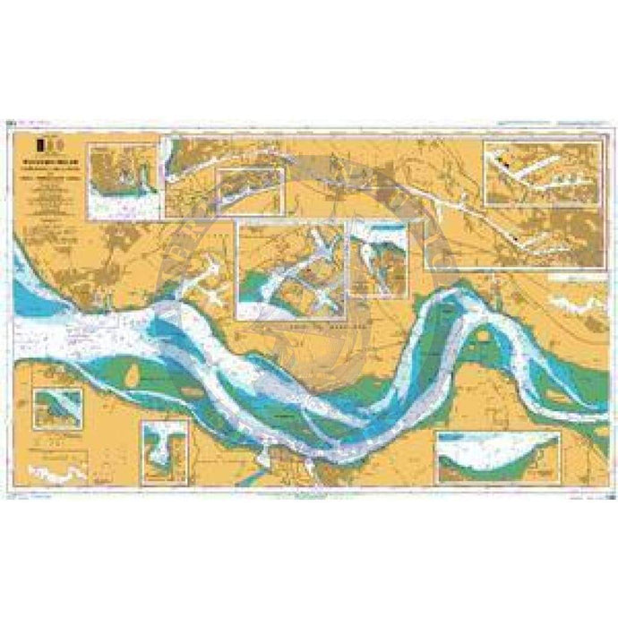 British Admiralty Nautical Chart 120: Netherlands and Belgium, Westerschelde Vlissingen to Baalhoek and Gent - Terneuzen Canal