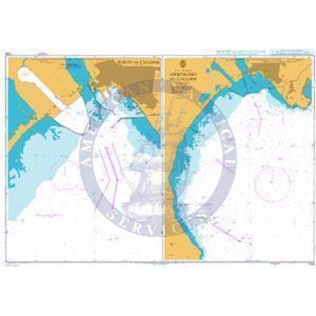 British Admiralty Nautical Chart 1208: Italy – Sardegna, Approaches to Cagliari. Porto di Cagliari