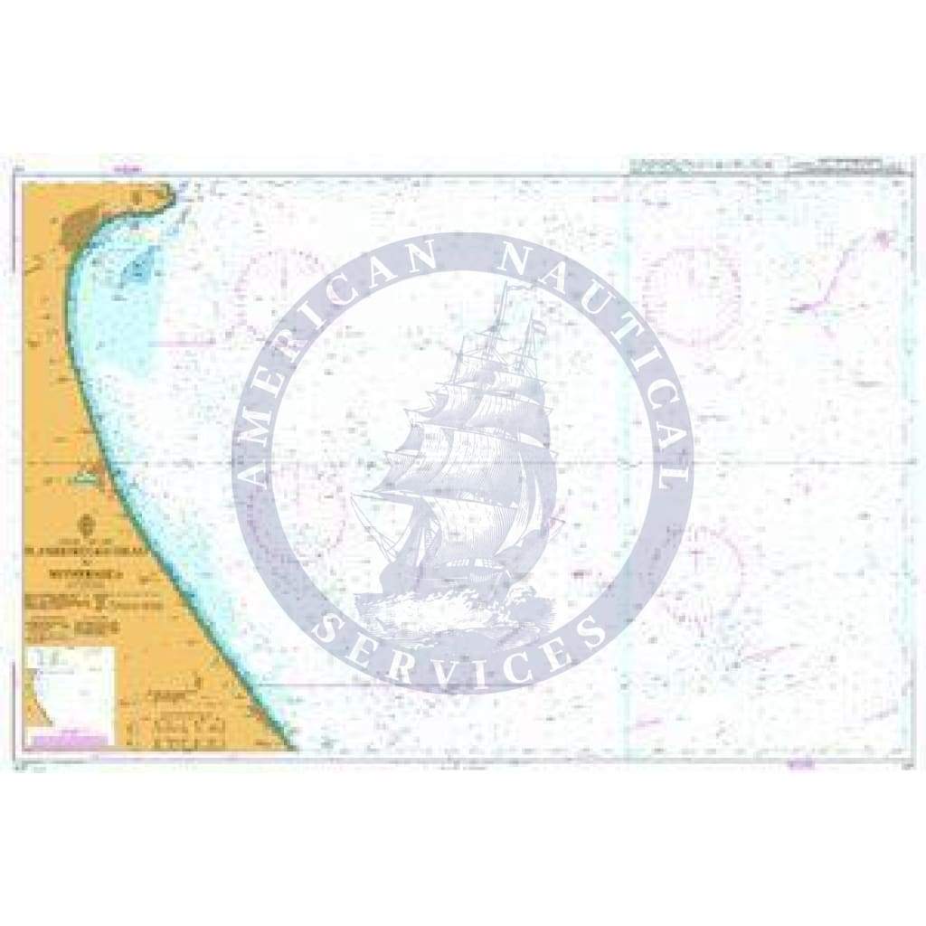 British Admiralty Nautical Chart 121: Flamborough Head to Withernsea
