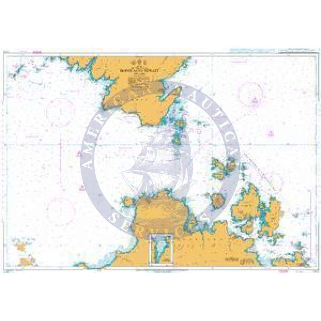 British Admiralty Nautical Chart  1213: Mediterranean Sea, Bonifacio Strait. Golfo di Arzachena
