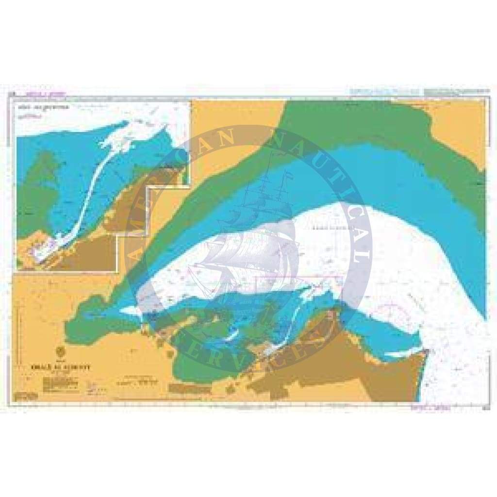 British Admiralty Nautical Chart  1214: Khalij al Kuwayt