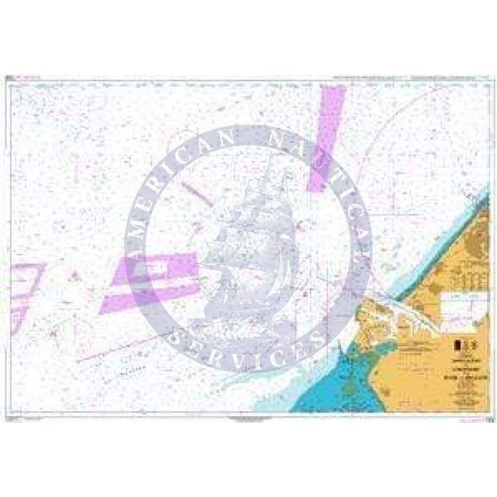 British Admiralty Nautical Chart 122: North Sea, Netherlands, Approaches to Europoort and Hoek van Holland