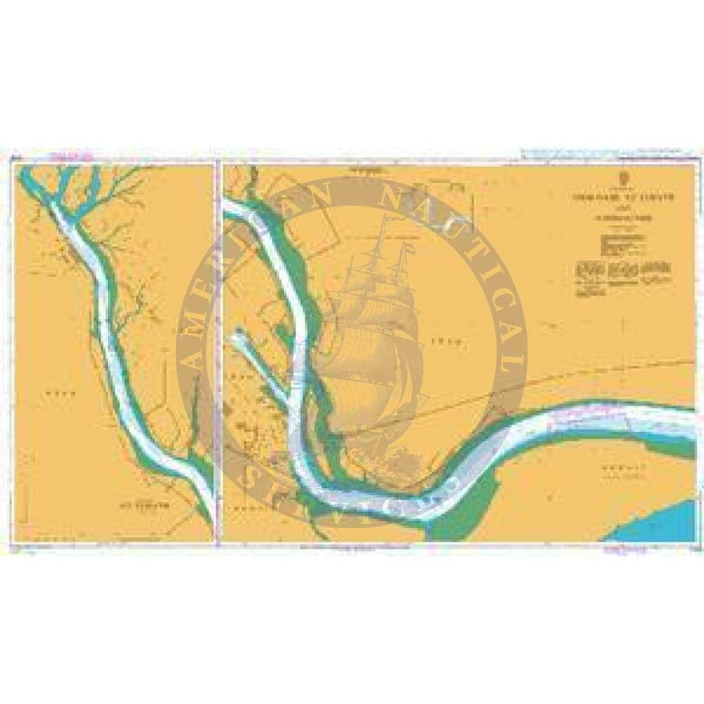 British Admiralty Nautical Chart 1228: Umm Qasr, Az Zubayr and Approaches