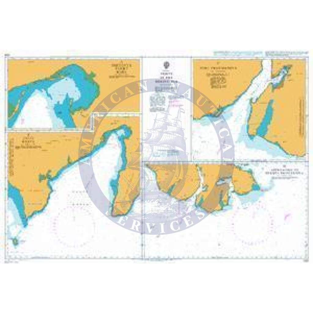 British Admiralty Nautical Chart  1231: Ports in the Bering Sea