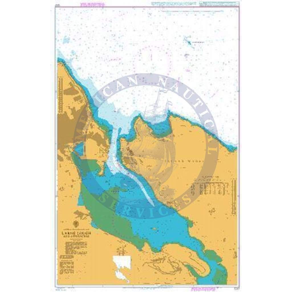 British Admiralty Nautical Chart 1237: Larne Lough and Approaches