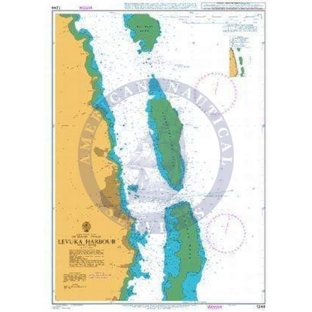 British Admiralty Nautical Chart 1244: Levuka Harbour