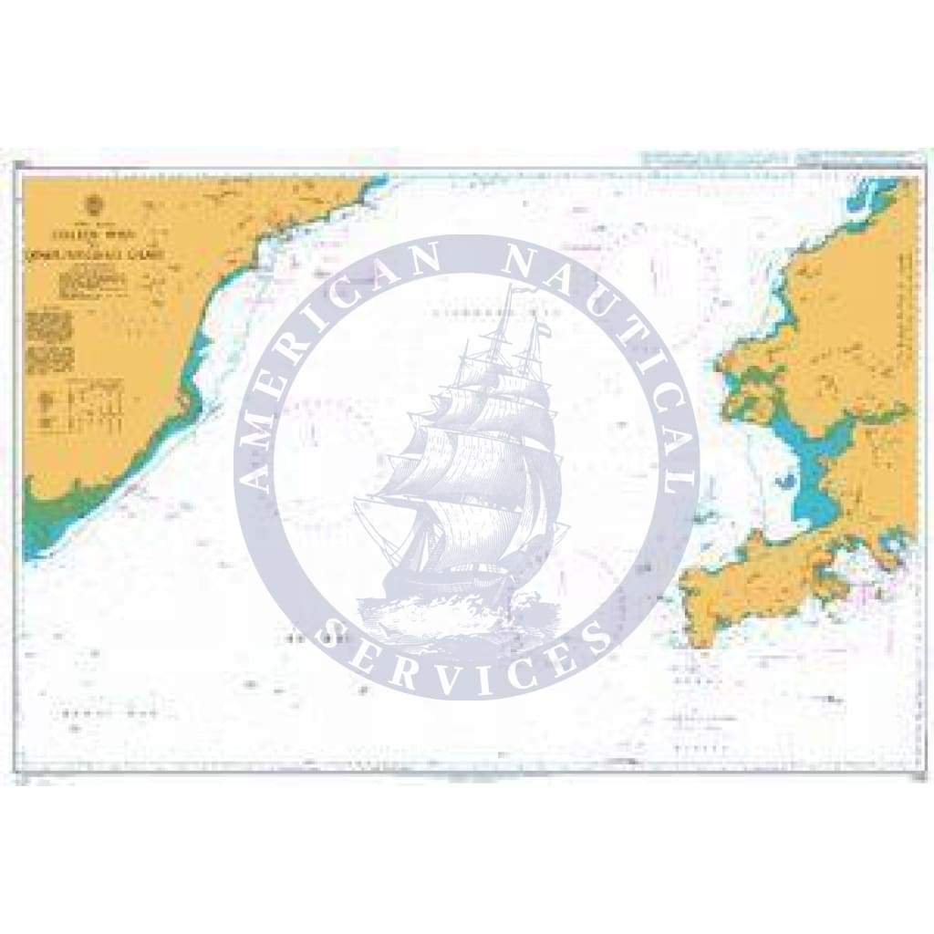 British Admiralty Nautical Chart  1249: China - Bo Hai, Dalian Wan to Qinhuangdao Gang