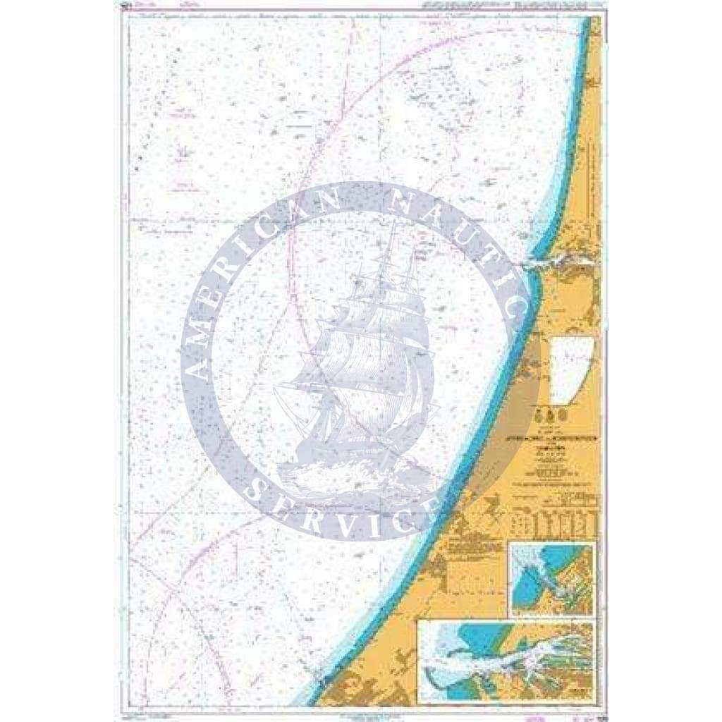 British Admiralty Nautical Chart 125: Approaches to Scheveningen and Ijmuiden