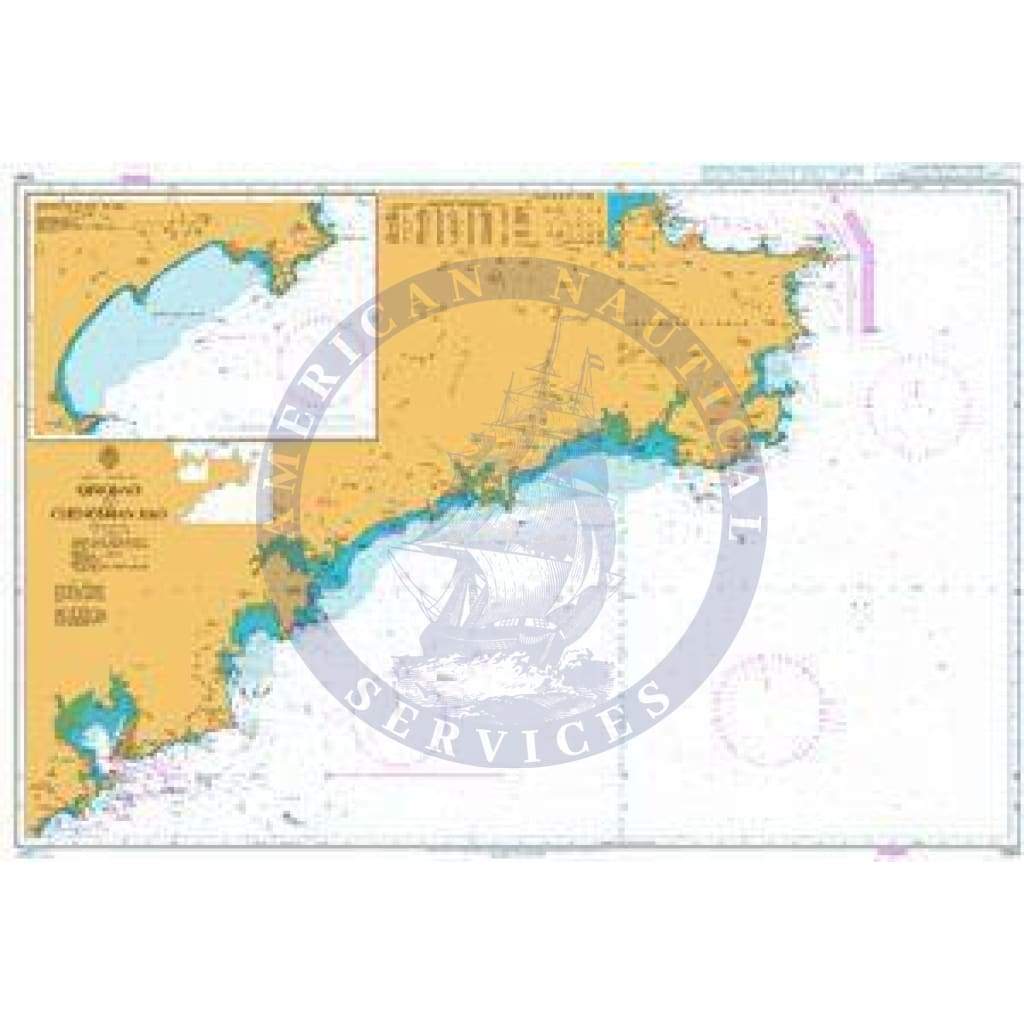 British Admiralty Nautical Chart 1254: China - Yellow Sea, Qingdao to Chengshan Jiao. Rongcheng Wan