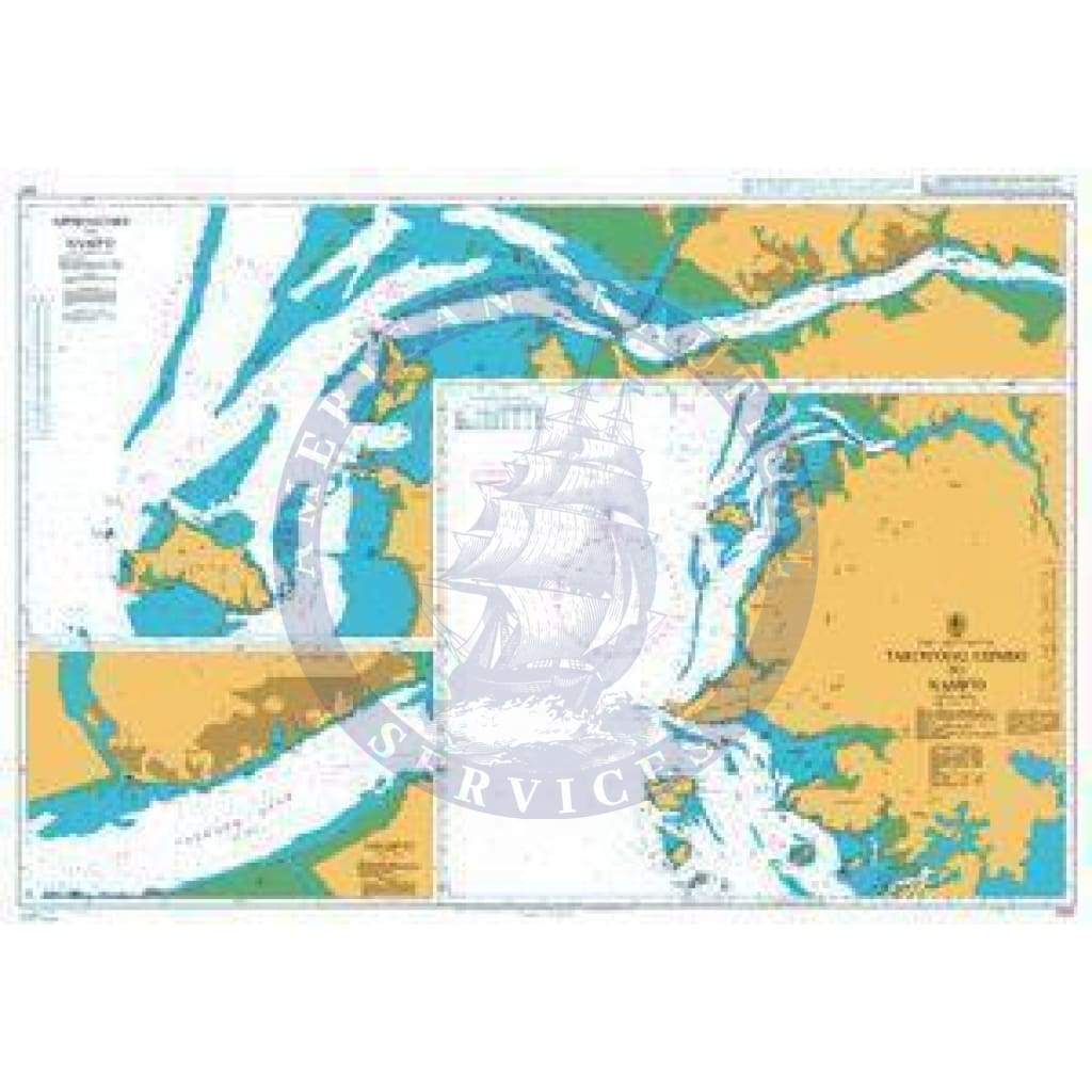 British Admiralty Nautical Chart 1257: Taech'ong Gundo to Namp'o