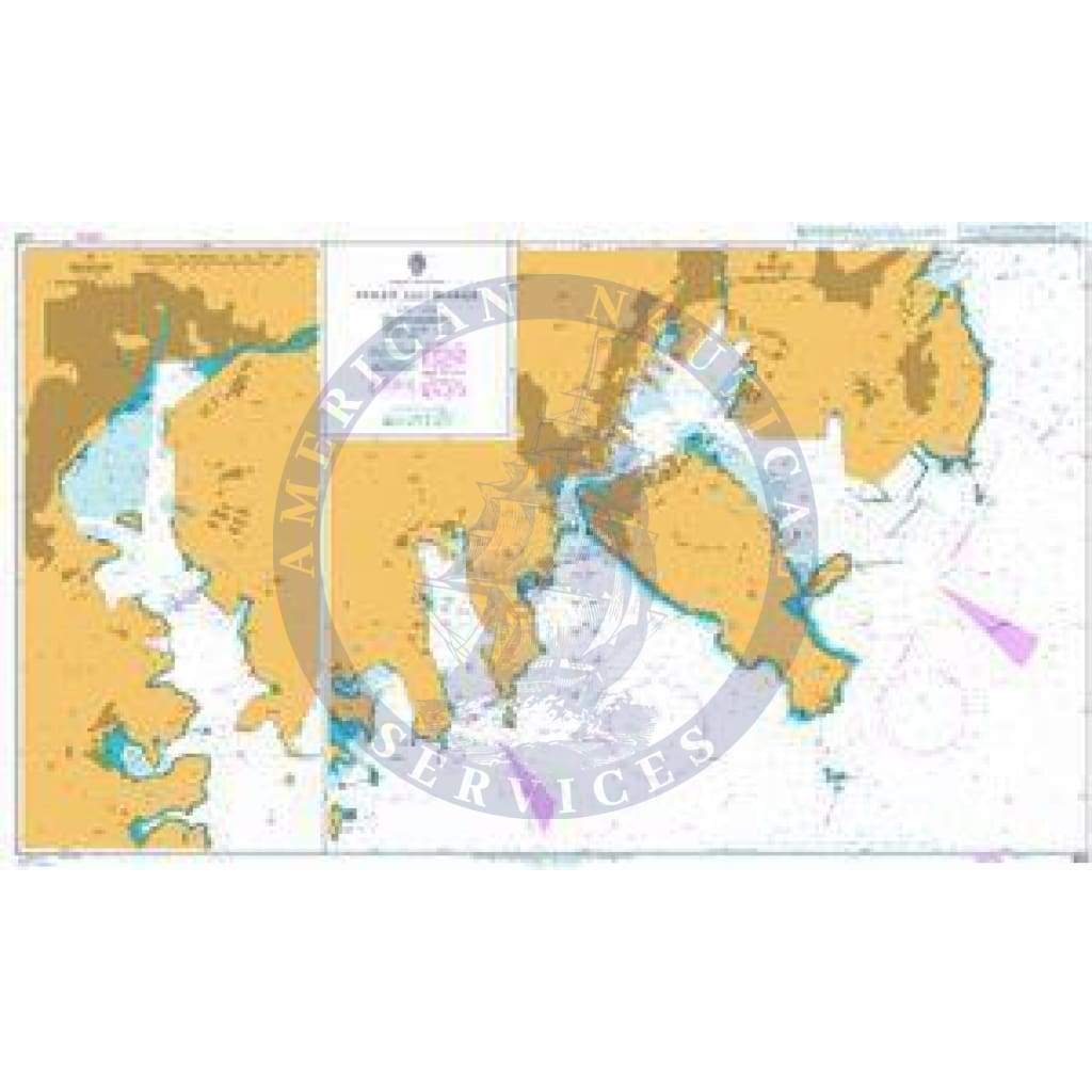 British Admiralty Nautical Chart 1259: Pusan and Masan