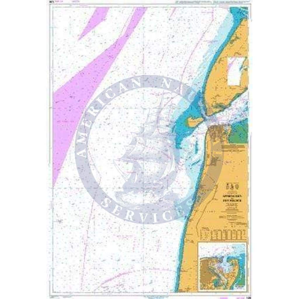 British Admiralty Nautical Chart  126: Approaches to Den Helder