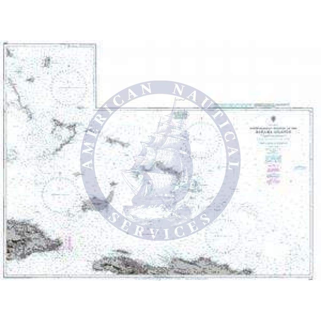 British Admiralty Nautical Chart 1266: South-Eastern Portion of the Bahama Islands (Replaced by Chart 2996)